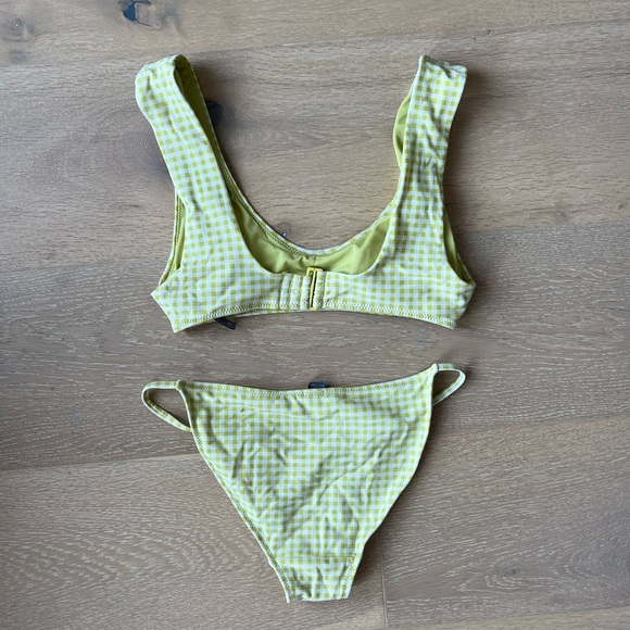 American Eagle Aerie Green Gingham - Picture 2 of 5